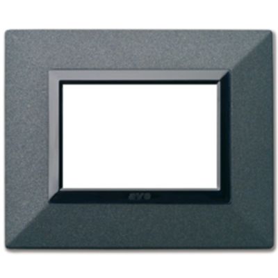 Série 44 - Plaque métal graphite 3 places Zama 44