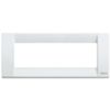 Idea - placca Classica in metallo 6 posti bianco