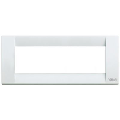 Idea - Classic white 6-place metal plate