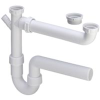 Viega 108496 - Sifón para fregadero doble 2 vías 1 1/2x40