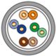 Qubix CPR 6707 - cavo dati categoria 5E UTP - 100 m