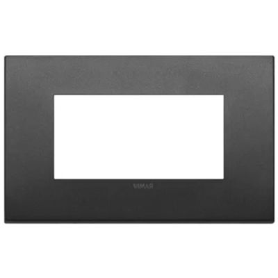 Vimar 19954.01 Arke Fit - Placa de 4 módulos grafito mate