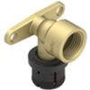 Rehau 13602411001 - Terminal corto 90 con brida FASTLOC 16x1/2F