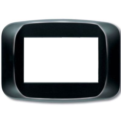 Ave 45PB04NL Sistema 45 - placa 4 módulos negro brillo