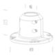 Disano 99121600 - base per pali 50 diam. 60 nero