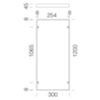 Disano 99803200 - Marco de techo 595 120x30 cm blanco