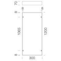 Disano 99803600 - Marco de techo 595 120x30 cm H7 blanco
