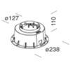 Disano 99392500 - Microfloor 313 outer casing