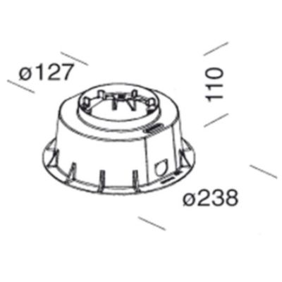 Disano 99392500 - Microfloor 313 outer casing