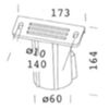 Disano 99791500 - pole attachment 333 diam. 60 mm
