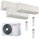 Climatizador Toshiba Seiya Classic Trial Split 9000+9000+12000BTU