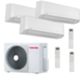 Toshiba Seiya Smart Trial Split Air Conditioner 7000+9000+12000BTU