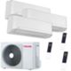limatizador Toshiba Shorai Edge Trial Split 9000+9000+9000 BTU blanco