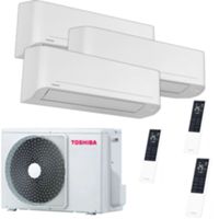 Toshiba Shorai Edge Trial Split air conditioner 12000+12000+15000BTU white