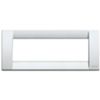 Idea - placca Classica in metallo 6 posti argento metallizzato