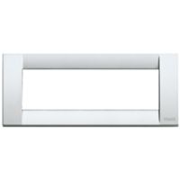 Idea - Classic metal plate 6 places in metallic silver