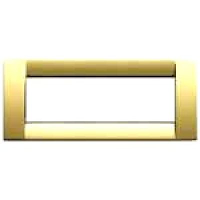 Idea - placca Classica in metallo 6 posti oro lucido