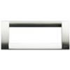 Idea - placca Classica in metallo 6 posti nichel spazzolato