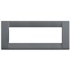 Idea - placca Classica in metallo 6 posti ardesia