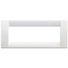 Idea - placca Classica in tecnopolimero 6 posti bianco brillante