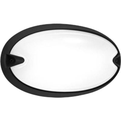 Prisma 005702 - Plafón CHIP OVALE 25 E27 21W negro