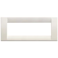 Idea - placca Classica in tecnopolimero 6 posti bianco idea