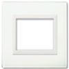 Serie 44 - Plato de cristal blanco de 3 plazas Vera 44
