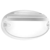 Prisma 005706 - plafoniera CHIP OVALE 25/GRILL E27 21W bianco