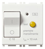 Plana - Interrupteur différentiel thermomagnétique 1P+NC 10 In 0,01