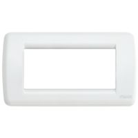 Idea - Rondò plate in white 4-seater metal