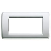 Idea - Rondò metal plate 4 places in metallic silver