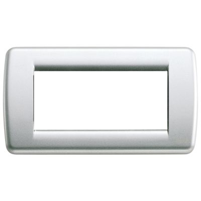 Idea - Rondò metal plate 4 places in metallic silver