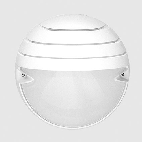Plafoniera rotonda vetro parete esterno PRISMA CHIP 25 GRILL bianco E27 005746