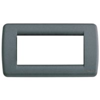 Idea - Rondò 4-seater metal plate in slate