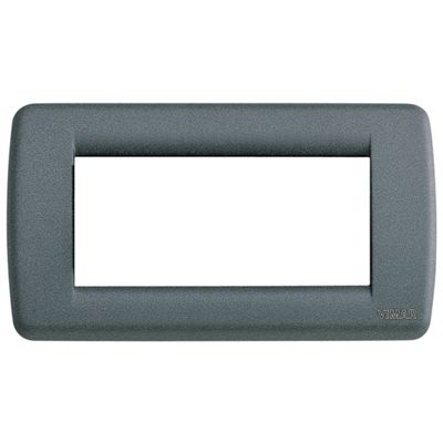 Idea - Placa metálica Rondò de 4 plazas en pizarra