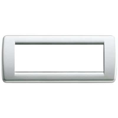 Idea - Placa metálica Rondò 6 plazas en plata metalizada