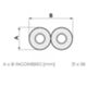 Tecnosystemi 11110012 - tube cuivre 1/4+1/2 ép. Ligne supérieure de 10 mm à 20 m