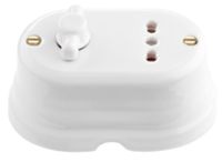 Oval - porcelain multipurpose socket and inverter