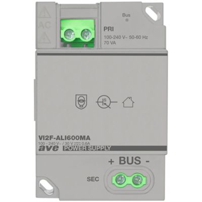 Ave VI2F-ALI600MA - 2-Wire V44 EASY Video Intercom Power Supply