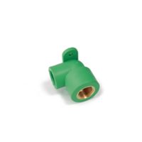 Giacomini H139Y034 - gomito 90 con flangia in PP-R 25 x 3/4 F