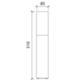 Mareco 1059001G - Borne en aluminium 27W LUX EST 170
