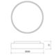 Mareco 076529XB - Plafonnier PIN 300 15W 3/4000K blanc