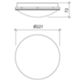 Mareco 0724182B - Plafonnier BELLATRIX 4000K blanc