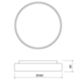 Mareco 076537EB - Plafonnier avec capteur PIN 360 24W 3/4000K blanc