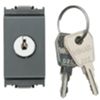 Idea Grigio - pulsante 1P NO 16A con chiave