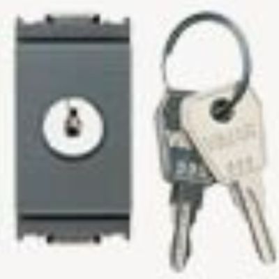 Idea Grigio - pulsante 1P NO 16A con chiave