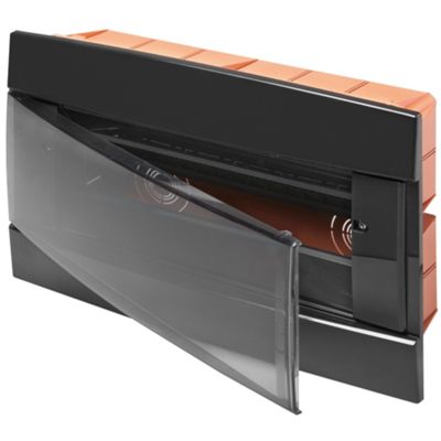 Gewiss GW40237TN - centralino incasso 4M nero 40 CDI