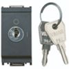 Idea Grigio - interruttore bipolare 2P 16A con chiave