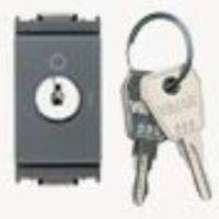 Idea Grigio - Interrupteur bipolaire 2P 16A à clé