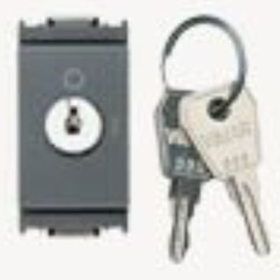 Idea Grigio - Interruptor bipolar 2P 16A con llave